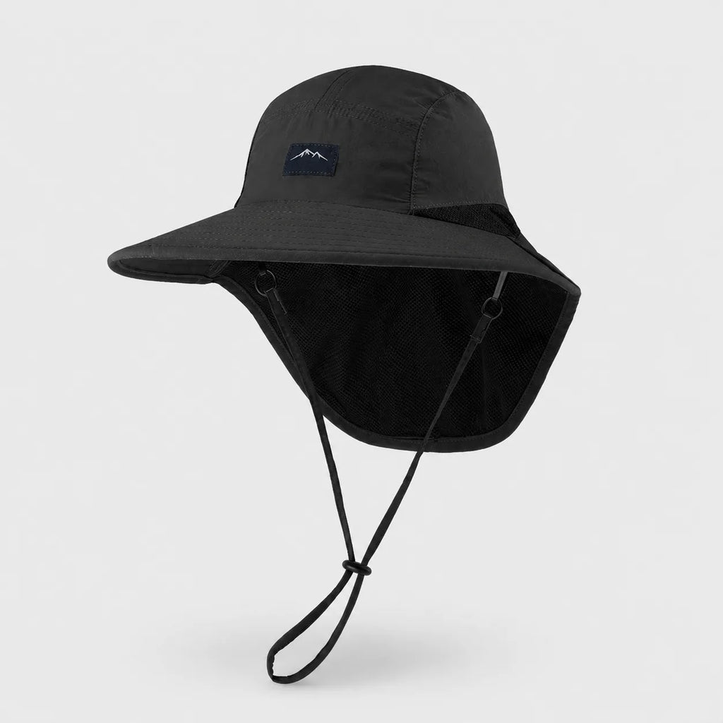 Chapeau de pêche anti-UV large bord, réglable | Sillure